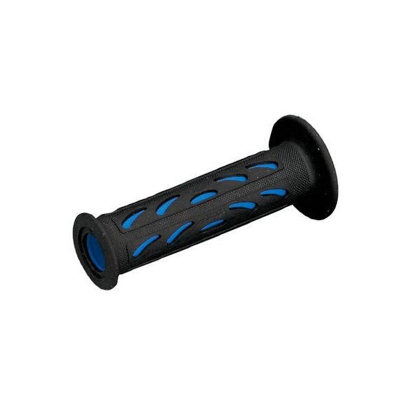 他サイト： DAYTONA デイトナ PRO-GRIP スーパーバイクグリップ#724 耐震GEL 120mm 貫通 ブラック/ブルー D98065(2451516)の商品画像