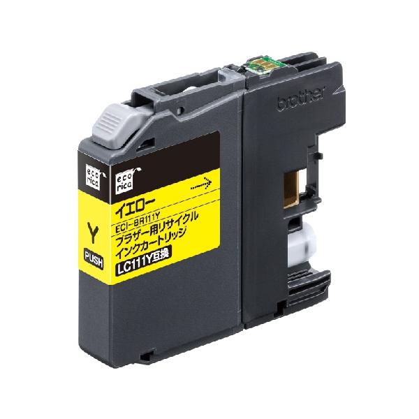 ecorica エコリカ LC111Y互換 リサイクルインク ECIBR111Y(2385921