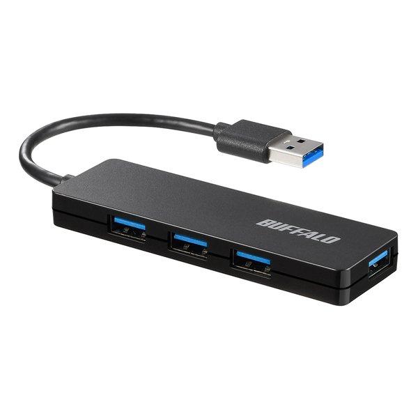 バッファロー BSH4U120U3BK ブラック USBハブ