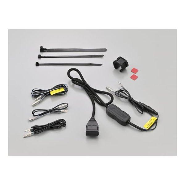 他サイト： DAYTONA デイトナ 電源供給スイッチ・配線類 バイク専用電源 メインキー連動 USB1ポート USB 5V2.4A 99502(2493221)の商品画像