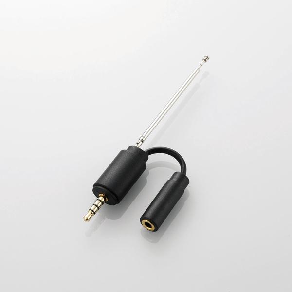 他サイト： ELECOM エレコム スマートフォン用ロッドアンテナ アダプタタイプ ブラック MPA-35ATRBK(2498611)の商品画像