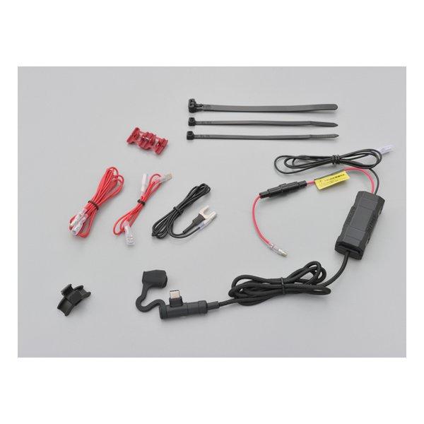 他サイト： DAYTONA デイトナ 電源ケーブル USB Type-C Android対応 L字コネクター D15644(2502198)の商品画像