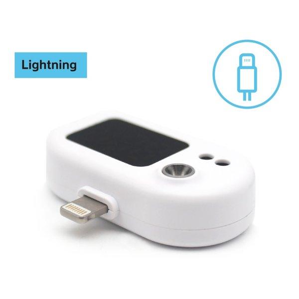 携帯に便利な超小型！超軽量！スマホに挿すだけの温度計！！