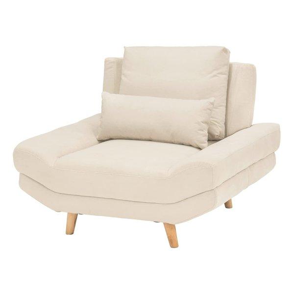 広々とした座面で贅沢な一人の時間を過ごせるソファ。ロー/ハイ兼用