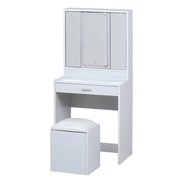 スツール付きのシンプルなドレッサー