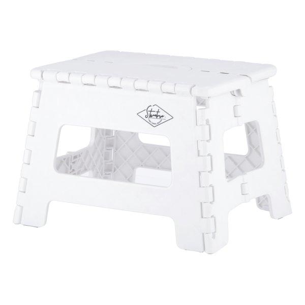 サッと広げればどこでも使える、便利な折りたたみステップスツールです。