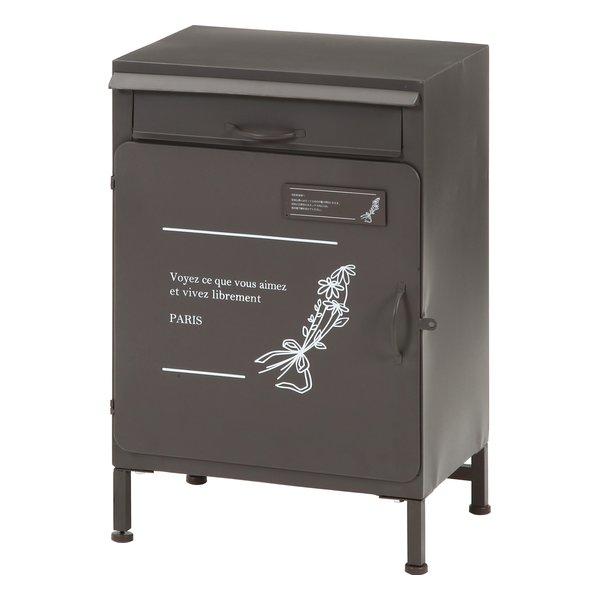 他サイト： 不二貿易 フジボウエキ 宅配ボックス マーガレット 鍵穴付き グレー XBS211164GY(2543526)の商品画像