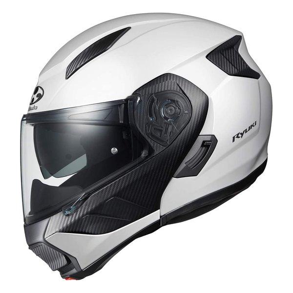 OGK オージーケー システムヘルメット RYUKI ホワイトメタリック M