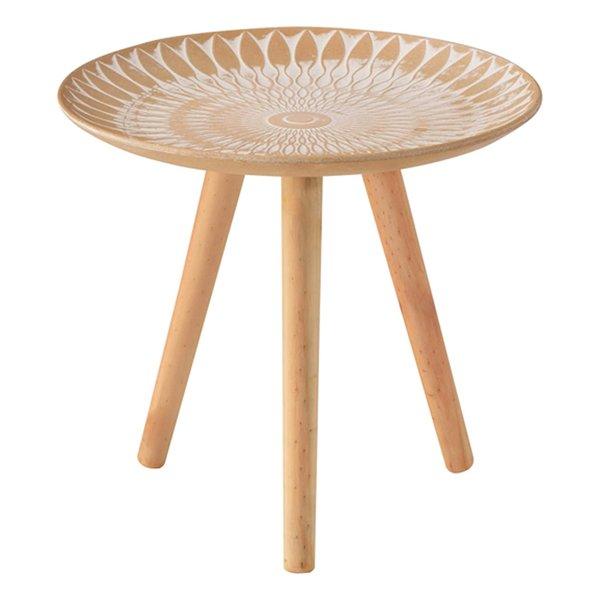 モロッコ風の模様が美しいトレーテーブル。用途に合わせて様々なシーンで使えます。