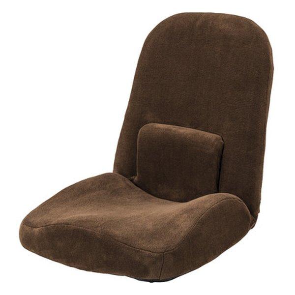 場所をとらないコンパクトタイプでリクライニング機能付きフロアチェア。