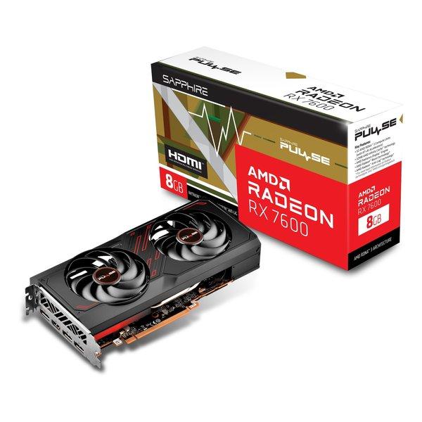 グラフィックボード・グラボ・ビデオカード RX7600 AMD SAPPHIRE 8G SAPPHIRE PULSE Radeon RX 7600 GAMING 8GB GDDR6 | SAPPHIRE