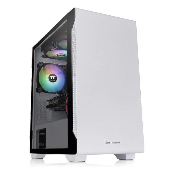 他サイト： thermaltake サーマルテイク S100 TG Snow Edition ホワイト ミニタワーPCケース CA-1Q9-00S6WN-00(2573932)の商品画像