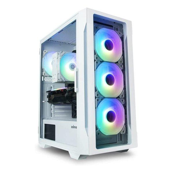zalman ザルマン i3 NEO TG ホワイト ミドルタワー型PCケース フロント