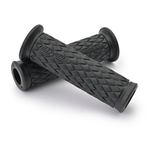DAYTONA デイトナ グリッピーグリップ 122mm エンド貫通 GG-D-KNIT ブラック 33432(2564040)