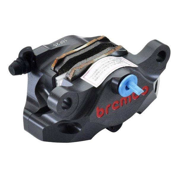 Brembo 2Pリアキャリパー 黒 ピッチ84mm リアキャリパーサポート ブラック (2POT 84mmピッチ＆STD径