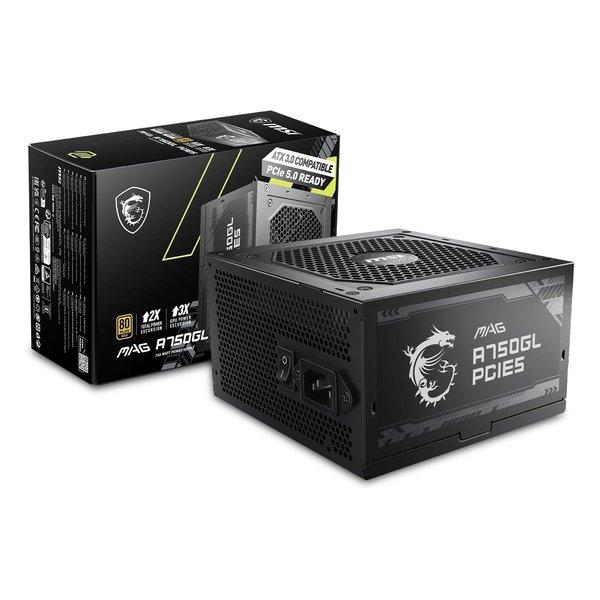 他サイト： MSI エムエスアイ PC電源ユニット 750W 80PLUS GOLD PCIe5.0/ATX3.0ネイティブ対応 MAG A750GL PCIE5(2578383)の商品画像