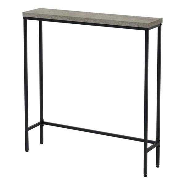 リアルなコンクリート柄に仕上げた天板にスチールを合わせたデザイン。奥行スリムで立てったまま使いやすいサイズ感。