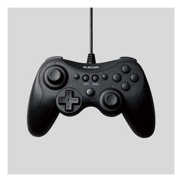 振動モーターなしで軽量なクロス配置(Xbox系)の有線13ボタンスタンダードゲームパッド