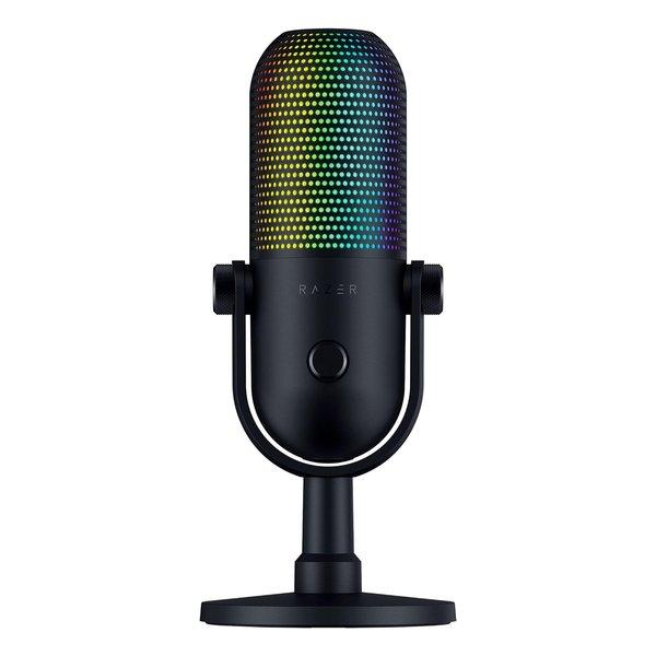 他サイト： Razer レーザー Seiren V3 Chroma タップトゥミュート機能搭載 RGB USB マイク ブラック RZ19-05060100-R3M1(2608361)の商品画像
