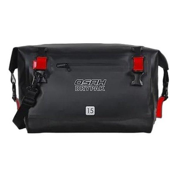 OSAH DRYPAK（オサー ドライパック）15L メッセンジャーバッグ IPX6/防水/ブラック/レッド GBM-200-A-8 Black-Red Comb(2615347)代引不可 OSAH DRYPAK（オサー ドライパック） 15L メッセンジャーバッグ IPX6