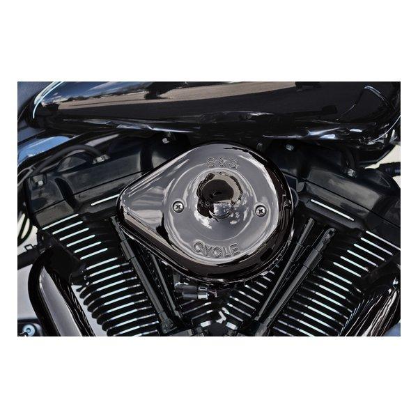 S&Sステルスエアーストリーム クローム エアクリーナーキット セット ステルスエアクリーナーキット エアストリームカバー付 S&S エアー