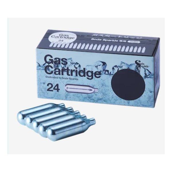 他サイト： SodaSparkle（ソーダスパークル） 家庭用炭酸飲料メーカー ソーダスパークル専用ガスカートリッジ 24本入り MS3-24(2650942)の商品画像
