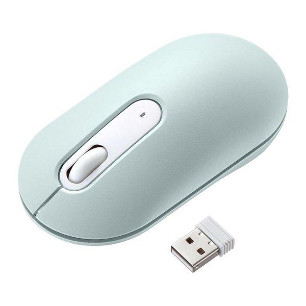 他サイト： SANWA SUPPLY サンワサプライ 静音ワイヤレスマウス グリーン MA-WBS327G(2648033)の商品画像