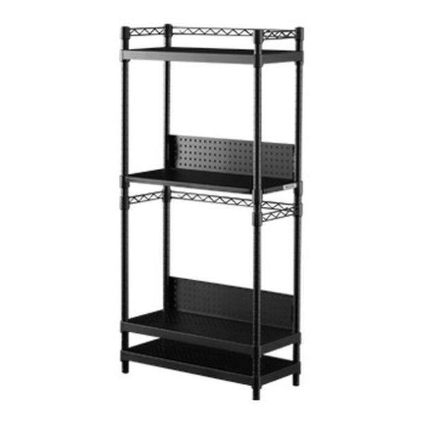 Bauhutte バウヒュッテ デスクサイドラック 通常タイプ ブラック Amazon.co.jp: Bauhutte (バウヒュッテ) デスクサイドラック PC