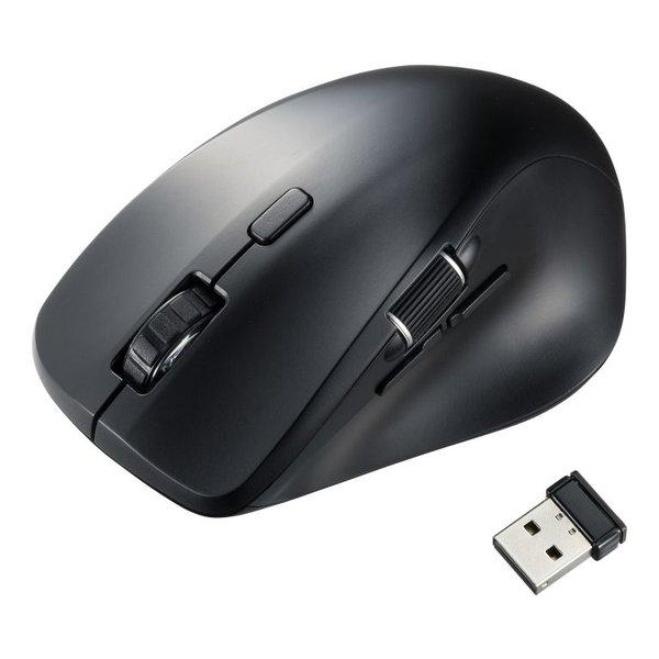 他サイト： SANWA SUPPLY サンワサプライ 静音ワイヤレスマウス サイドホイール付き・5ボタン MA-WBS524BK(2657927)の商品画像