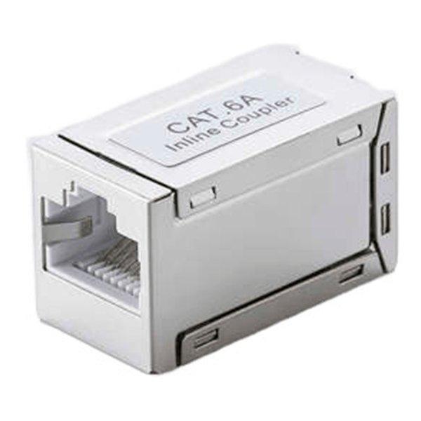 Cat6AのLANケーブルを延長するRJ45中継コネクター