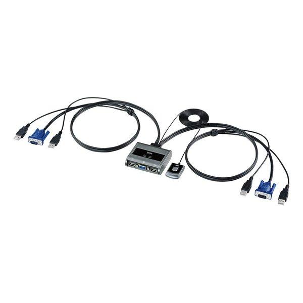 SANWA SUPPLY サンワサプライ パソコン切替器（エミュレーション非搭載・手元スイッチ付き） SW-KVM2UUSN2(2663642)