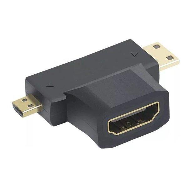 Lumen（ルーメン） HDMI メス tominiHDMI オス & MicroHDMI オス 変換アダプタ LAD-HMFCD2IN1(2673971)