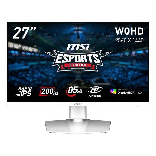 Meeeセット MSI エムエスアイ 27インチWQHDゲーミングモニター ホワイト MAG