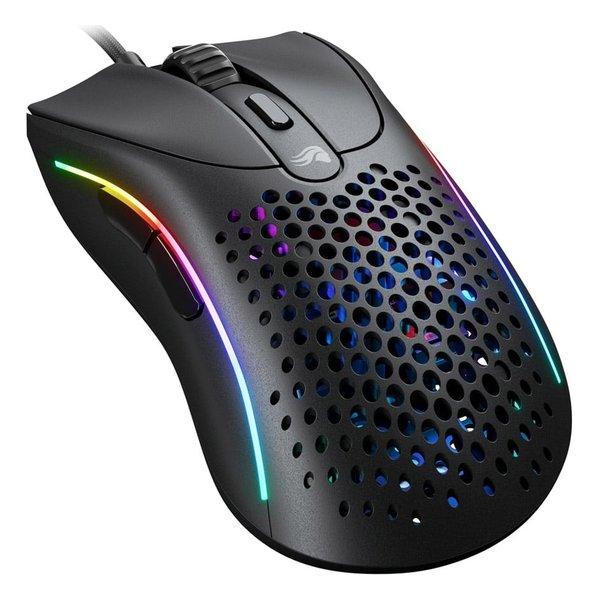 Glorious - Model D 2 Wired Optical RGB Gaming Mouse with 6 Programmable Buttons - Wired - Matte Black