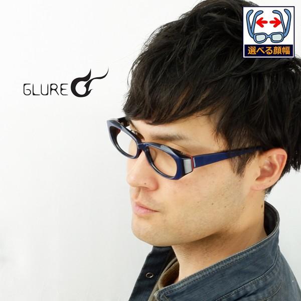 太いフレーム Glure グルール Sp81 度付きメガネ ダテめがね ブルーライトカット ネイビー メンズ Buyee Buyee Japanese Proxy Service Buy From Japan Bot Online