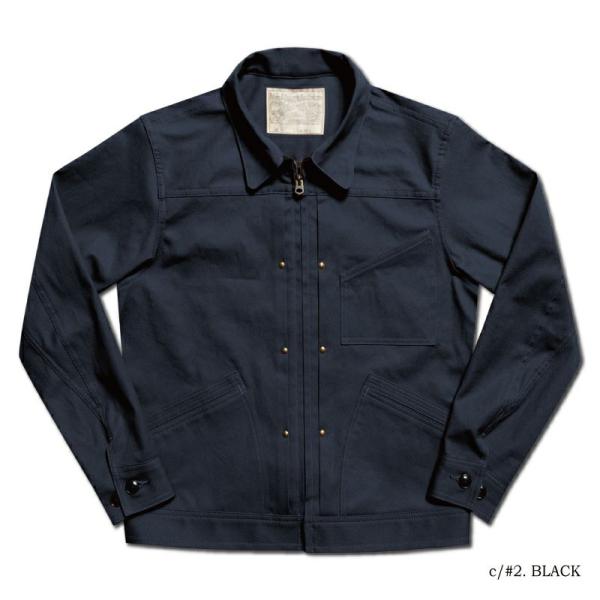 DELUXEWARE（デラックスウエア） 81B BK 30s DENIM ZIP JACKET