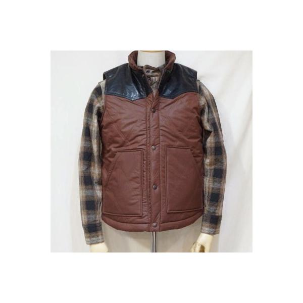 DELUXEWARE（デラックスウエア） D-11-ブラウン-MOTOR VEST-D11