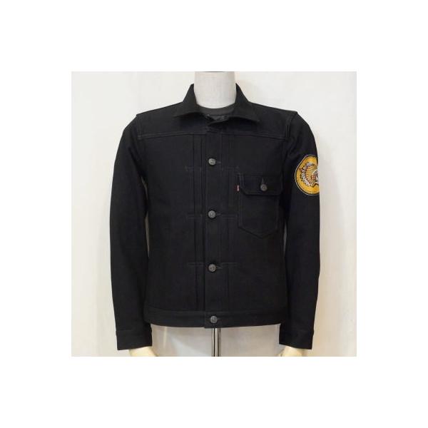 DX401-02E-�u���b�N-PEACE JACKET02E-DX40102E-DELUXEWARE-�f���b�N�X�E�G�A�u���b�N�f�j���W���P�b�g-BLACKDENIMMODELPEACEJACKETM-�u���b�N�f�j���s�[�X�W���P