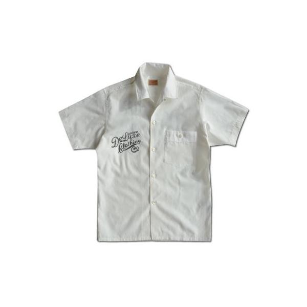 DELUXEWARE（デラックスウエア） WHDX-02S-ホワイトレーヨンシャツ02S