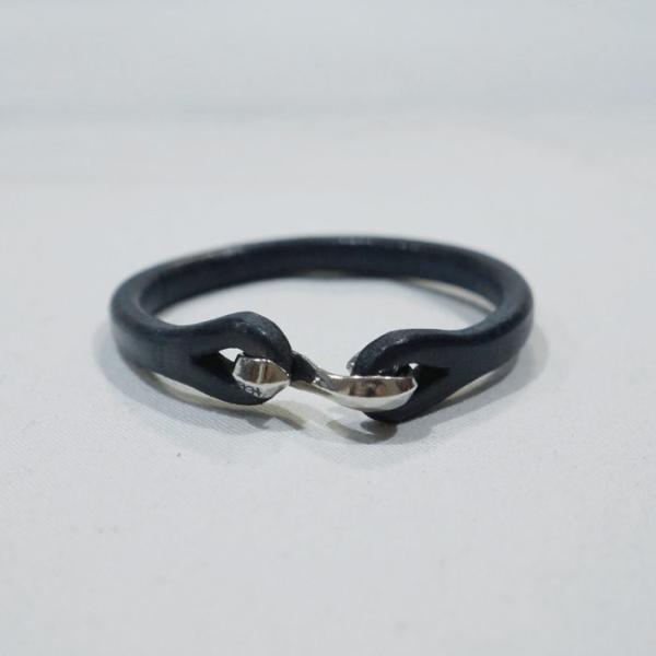★フラットヘッド★RJB★革ブレス★シルバー★ブレスレット★二重巻き★レザー★ フラッドヘッド シルバーレザーブレスレット