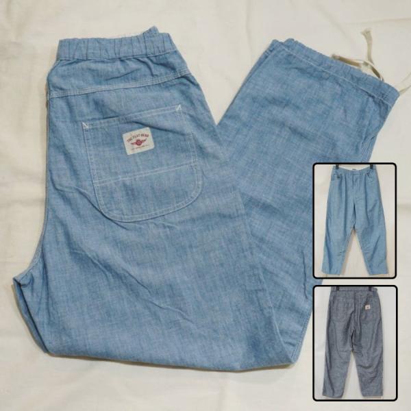 The Flat Head（フラッドヘッド） FN-PA-C015 CHAMBRAY RELAX PANTS