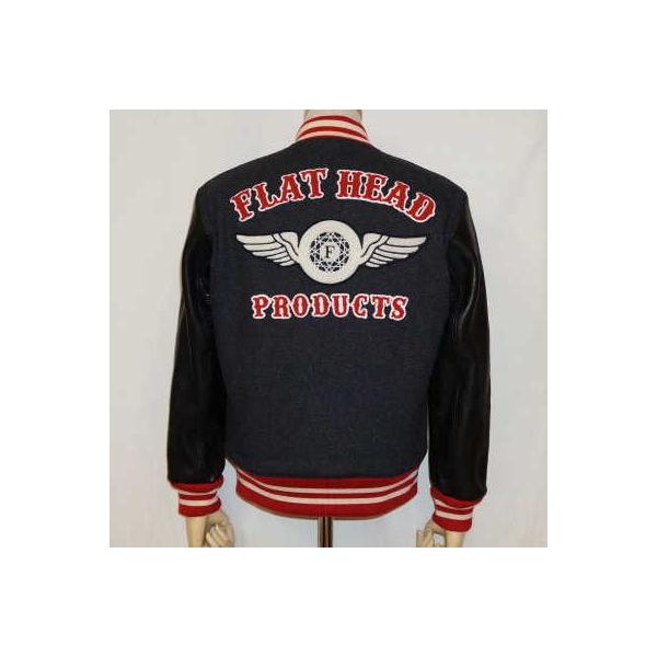 FLAT HEAD フラットヘッド スタジャン 40 ネイビー　ファラオ ザフラットヘッド THE FLAT HEAD PHARAOH COAT ファラオ コート