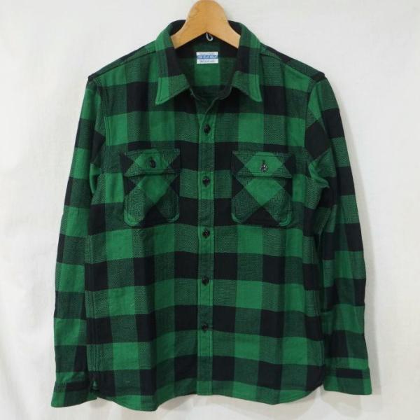 THE FLAT HEAD / ネルシャツ/38/--/GRN/チェック The Flat Head（フラッドヘッド） FN-SNR-101L GRNxBK ブロック