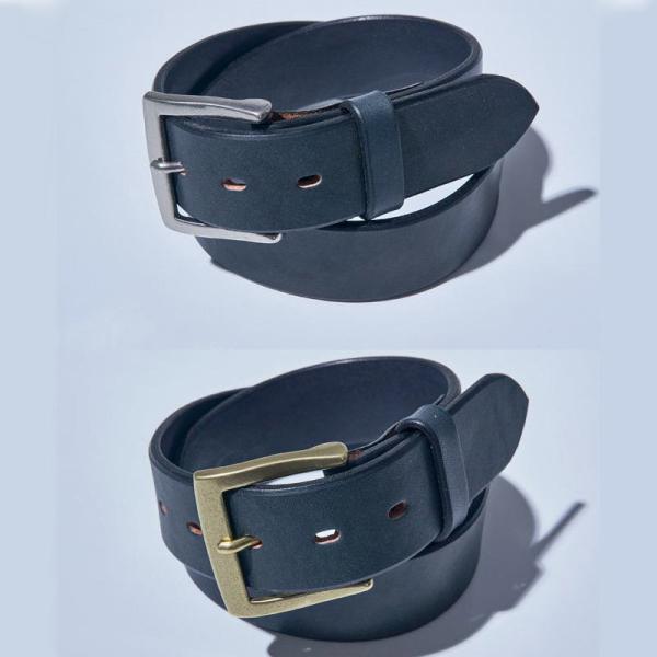 SAMURAI JEANS 藍染 レザー ベルト size.34　大和藍 indigo-dyed belt