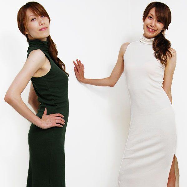 ワンピース レディース ノースリーブ ハイネック リブ地 ロング丈 タートルネック 送料無料 Buyee 日本代购平台 产品购物网站大全 Buyee一站式代购 Bot Online