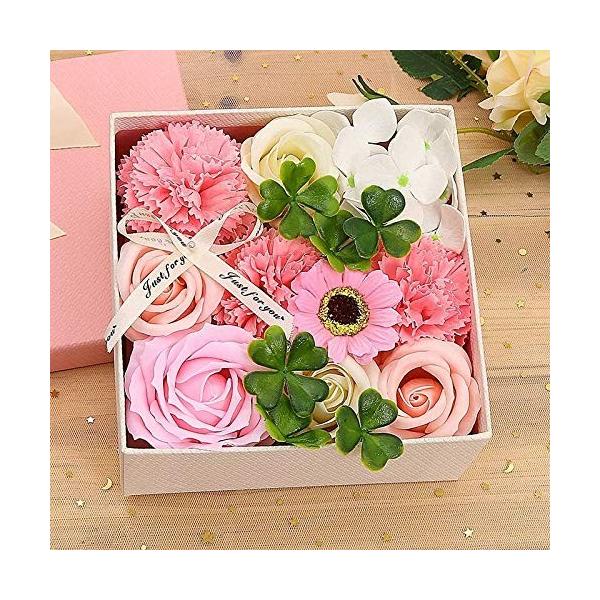 Beady 枯れない花 花ボックス カーネーションシリーズ ギフトセット 造花 プレゼ フラワー フェイク 返品送料無料 せっけん花