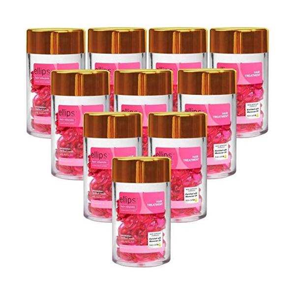 超格安価格大好評 国内正規品短納期 エリップス Ellips ヘアビタミン ヘアトリートメント ピンク 50粒 ボトル ピンク お得な10本セット 50粒 ボトル 並行輸入品 Lly5946 Ea S Tヤフー店