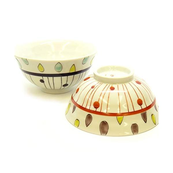 九谷焼 夫婦茶碗 しずくライン 陶器 和食器 安い 激安 プチプラ 高品質 日本製 ペア