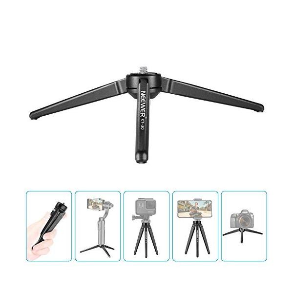 Neewer ポータブルミニ卓上三脚 アルミ製 最大耐荷重3kgまで 一眼レフカメラ 爆買い送料無料 Zhiyun S5b スマートフォン Cra