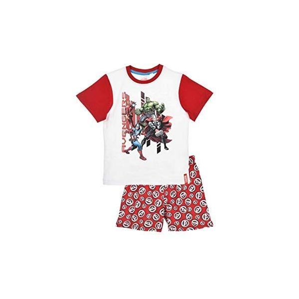 2212r Marvel Avengers マーベル 直営限定アウトレット アベンジャーズ パジャマ 上下セット 並行輸入品 半袖 ｔシャツ